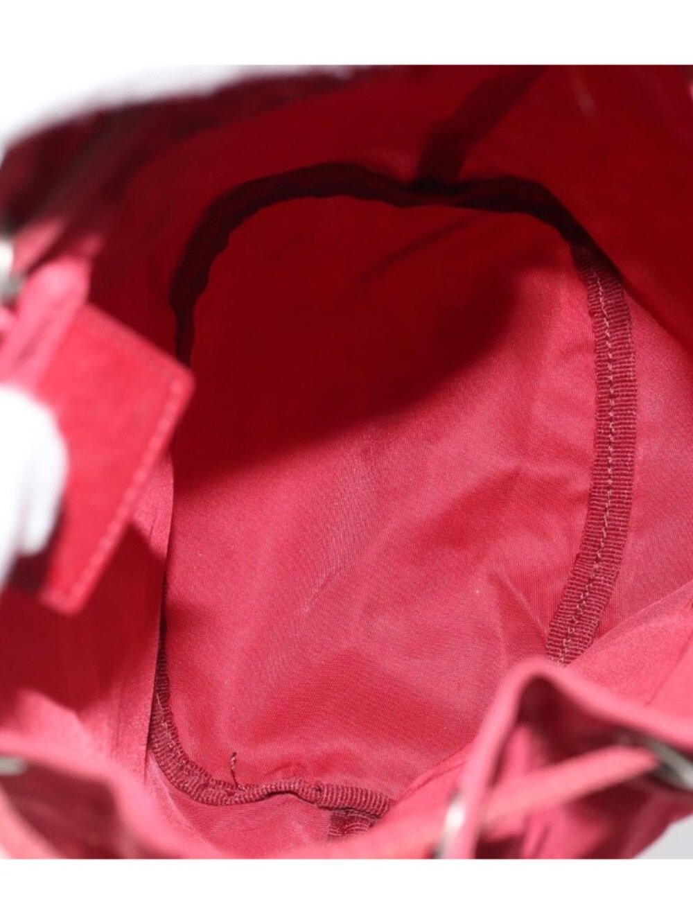 PRADA Drawstring Pouch Nylon Red - Picture 10 of 16